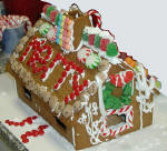 Special gingerbread house by one of the kids
