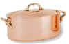 De Buyer Oval Copper Stew Pot