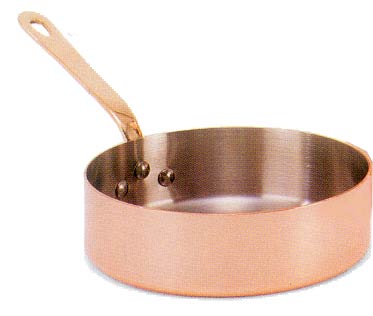 Heavy copper saute pans