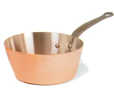 Splayed Copper Saute Pan