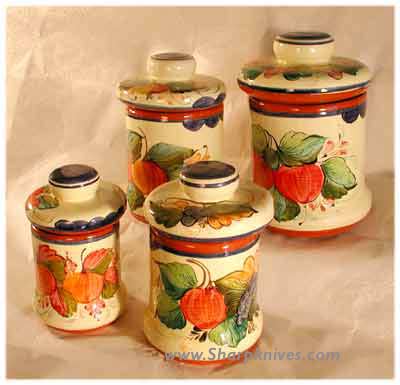 portuguese pottery canister set