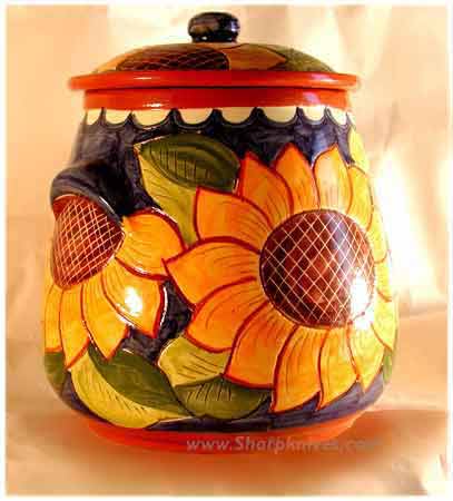 Hand painted pottery cookware from Portugal