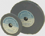 Rubberized sharpening wheels for knives